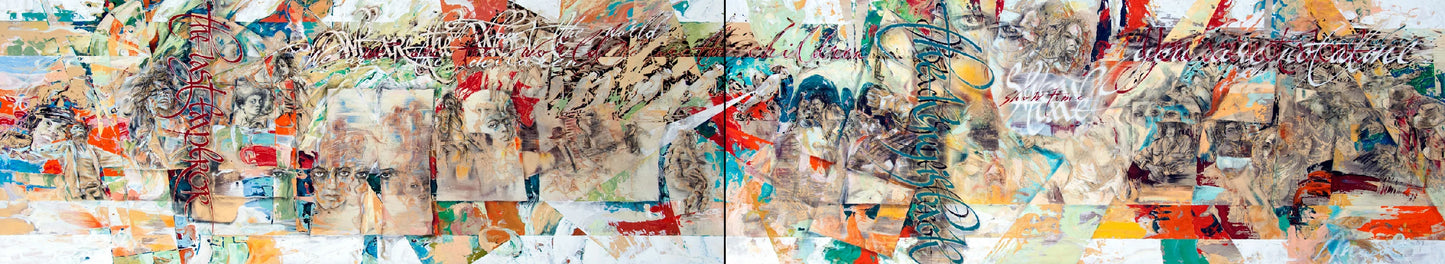 Michael Jackson 190in-X-36in-Oil-and-acryl-canvas-on-wood-panel