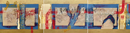 Capricious Horses_Fragments of Renaissance Memory_3pcs _ Size 12FtWx3Ft_H